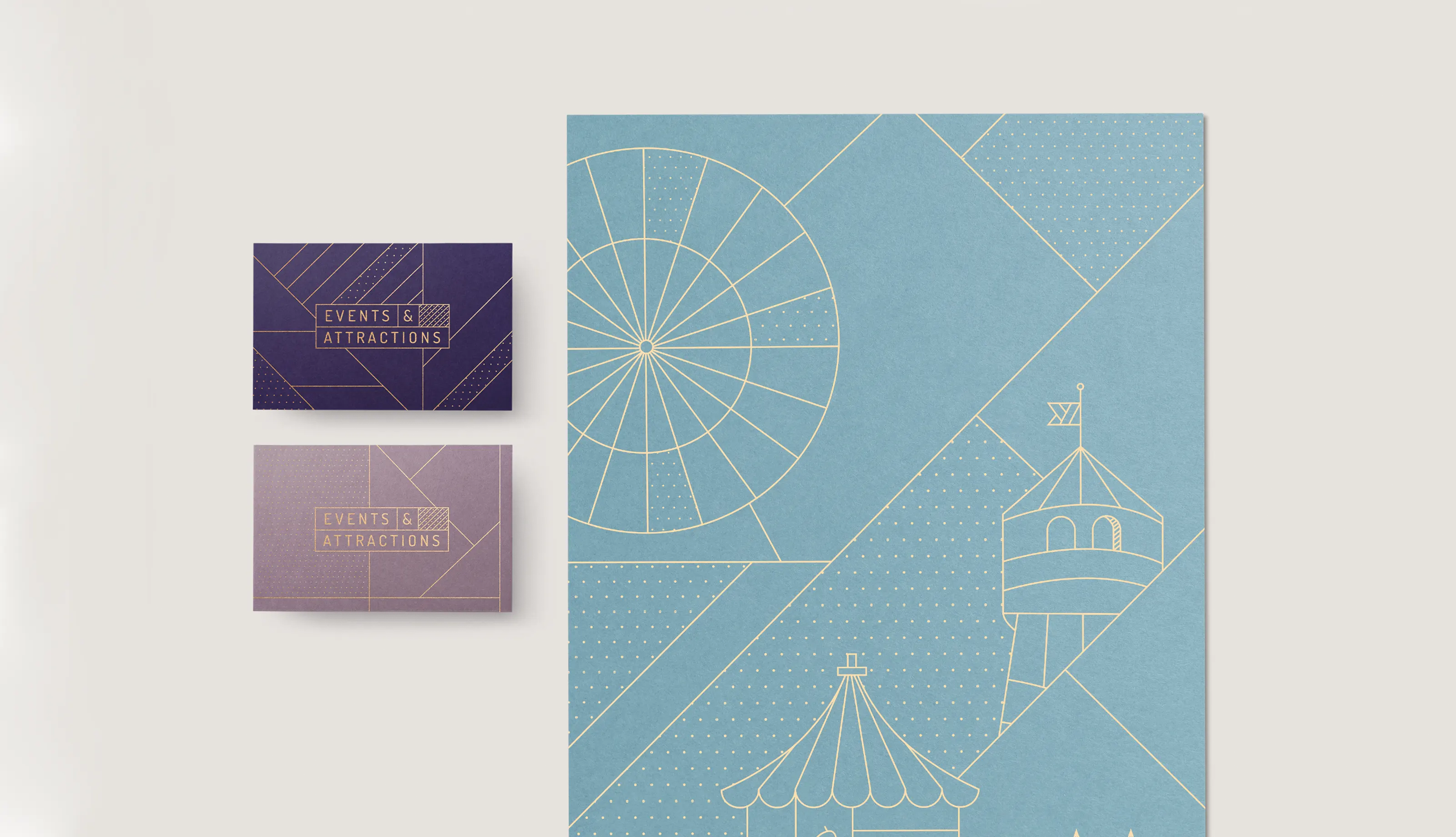 Events & Attractions stationary designs
